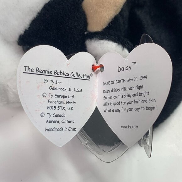TY Beanie Babies "Daisy" The Cow 8" Plush Toy Collectible 1993 NWT - Picture 2 of 6